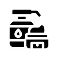 skincare glyph icon. Strong and solid icon for websites and mobile apps. vector