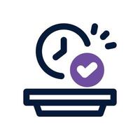 intermittent fasting dual tone icon. Sleek and modern icon for websites and mobile apps. vector