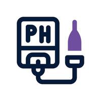 ph meter dual tone icon. Sleek and modern icon for websites and mobile apps. vector