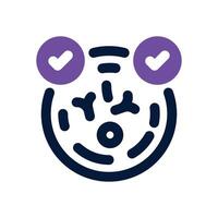 probiotic dual tone icon. Sleek and modern icon for websites and mobile apps. vector