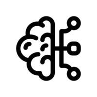 adaptive learning line icon. Clean and minimalist icon for websites and mobile apps. vector