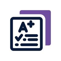 transcript dual tone icon. Sleek and modern icon for websites and mobile apps. vector