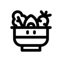salad line icon. Clean and minimalist icon for websites and mobile apps. vector