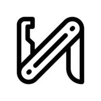 utility knife glyph icon. Strong and solid icon for websites and mobile apps. vector