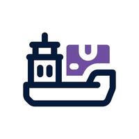 shipping dual tone icon. Sleek and modern icon for websites and mobile apps. vector