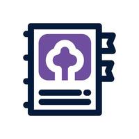 recipe dual tone icon. Sleek and modern icon for websites and mobile apps. vector
