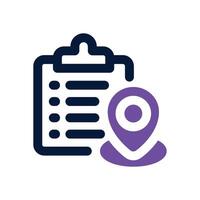 checklist duotone icon. Sleek and modern icon for websites, mobile apps, marketing materials, and corporate design. Fully scalable and ready to use. vector
