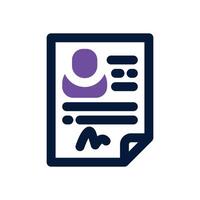 form dual tone icon. Sleek and modern icon for websites and mobile apps. vector