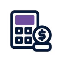 budget duotone icon. Sleek and modern icon for websites, mobile apps, marketing materials, and corporate design. Fully scalable and ready to use. vector