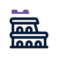 colloseum dual tone icon. Sleek and modern icon for websites and mobile apps. vector