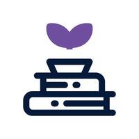 education growth dual tone icon. Sleek and modern icon for websites and mobile apps. vector