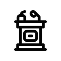 podium line icon. Clean and minimalist icon for websites and mobile apps. vector