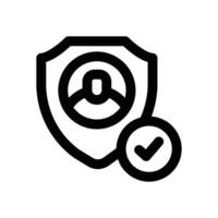 private life line icon. Clean and minimalist icon for websites and mobile apps. vector