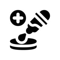 eyedropper glyph icon. Strong and solid icon for websites and mobile apps. vector