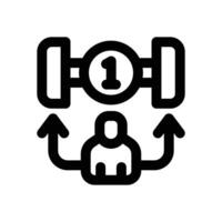 goal line icon. Clean and minimalist icon for websites and mobile apps. vector
