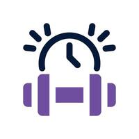 duration dual tone icon. Sleek and modern icon for websites and mobile apps. vector