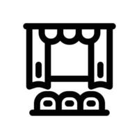 theater line icon. Clean and minimalist icon for websites and mobile apps. vector
