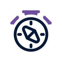 compass duotone icon. Sleek and modern icon for websites, mobile apps, marketing materials, and corporate design. Fully scalable and ready to use. vector