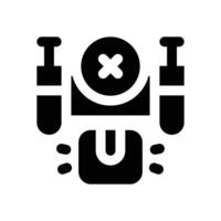 drone delivery glyph icon. Strong and solid icon for websites and mobile apps. vector