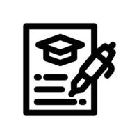 curriculum line icon. Clean and minimalist icon for websites, mobile apps, presentations, and logos. Fully scalable and customizable for any project. vector