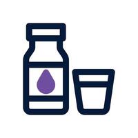 water dual tone icon. Sleek and modern icon for websites and mobile apps. vector