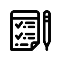 to do list line icon. Clean and minimalist icon for websites and mobile apps. vector