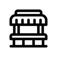 beach bar line icon. Clean and minimalist icon for websites and mobile apps. vector