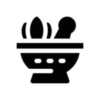 mortar glyph icon. Strong and solid icon for websites and mobile apps. vector