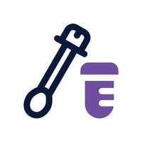 cotton swab dual tone icon. Sleek and modern icon for websites and mobile apps. vector
