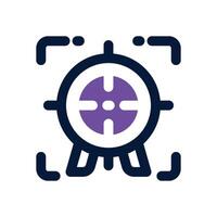 focus dual tone icon. Sleek and modern icon for websites and mobile apps. vector