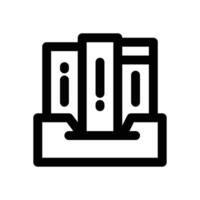 binder line icon. Clean and minimalist icon for websites, mobile apps, presentations, and logos. Fully scalable and customizable for any project. vector