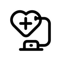 cardiology line icon. Clean and minimalist icon for websites and mobile apps. vector