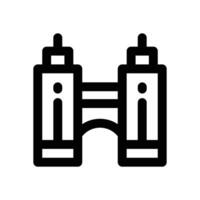 bridge line icon. Clean and minimalist icon for websites and mobile apps. vector