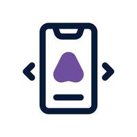 navigation dual tone icon. Sleek and modern icon for websites and mobile apps. vector