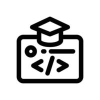 academic program line icon. Clean and minimalist icon for websites and mobile apps. vector