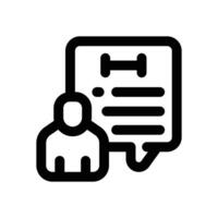 fitness counseling line icon. Clean and minimalist icon for websites and mobile apps. vector
