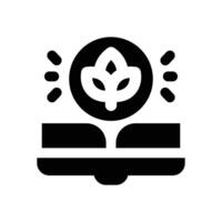botany glyph icon. Strong and solid icon for websites and mobile apps. vector