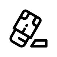 eraser line icon. Clean and minimalist icon for websites and mobile apps. vector