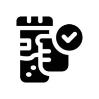 tube glyph icon. Strong and solid icon for websites, mobile interfaces, presentations, and visual branding. High quality and easy to edit. vector