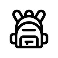 school bag line icon. Clean and minimalist icon for websites and mobile apps. vector