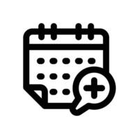 medical appointment line icon. Clean and minimalist icon for websites and mobile apps. vector