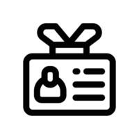 student card line icon. Clean and minimalist icon for websites and mobile apps. vector