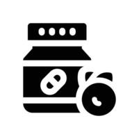 supplement glyph icon. Strong and solid icon for websites and mobile apps. vector