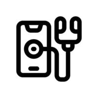 mobile medical app line icon. Clean and minimalist icon for websites and mobile apps. vector