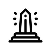 obelisk line icon. Clean and minimalist icon for websites, mobile apps, presentations, and logos. Fully scalable and customizable for any project. vector