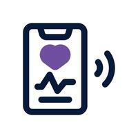 daily health app dual tone icon. Sleek and modern icon for websites and mobile apps. vector