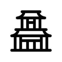 temple line icon. Clean and minimalist icon for websites and mobile apps. vector