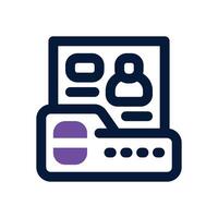 data duotone icon. Sleek and modern icon for websites, mobile apps, marketing materials, and corporate design. Fully scalable and ready to use. vector