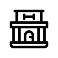 fitness center line icon. Clean and minimalist icon for websites and mobile apps. vector