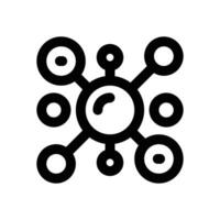molecule line icon. Clean and minimalist icon for websites and mobile apps. vector